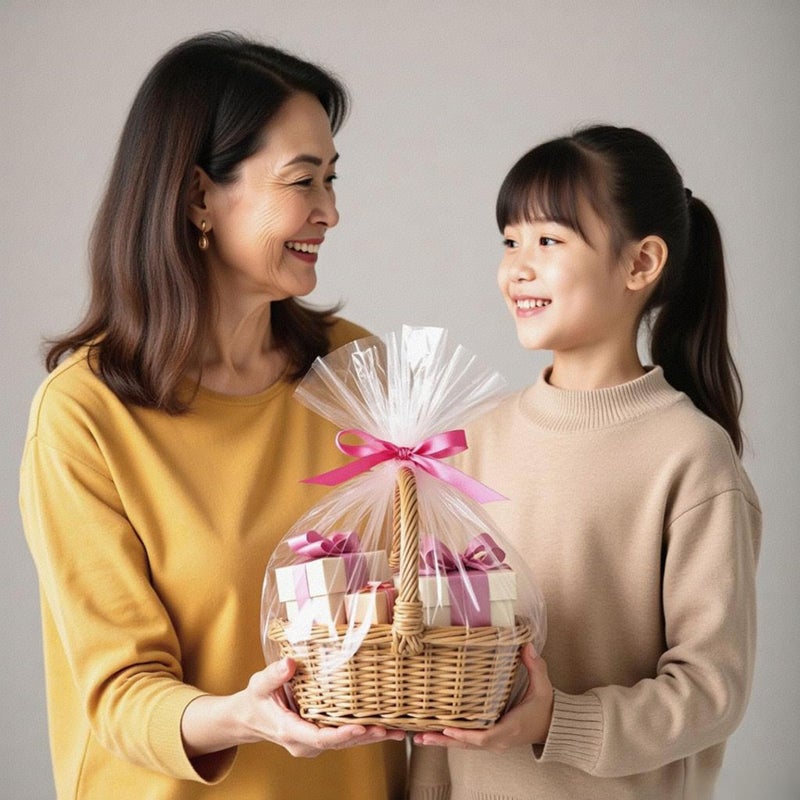 Morepack 16x24 Inches Cellophane Bags for Gift Baskets,Clear Cellophane Basket Bags 5 Pieces - Image 3