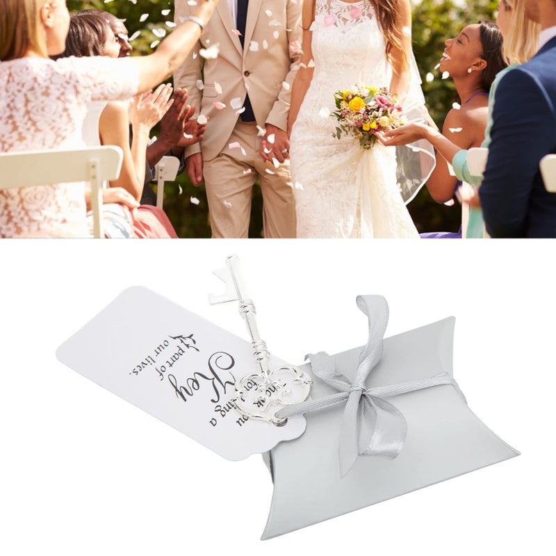 50 Pack Vintage Key Bottle Opener Wedding Candy Box Favors For Guest Thank You Gifts - Image 4
