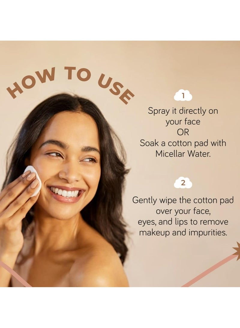 Moody Derma Soothe Makeup Remover Micellar Water With Rice & Ceramide | Micellar Cleansing Water | Makeup Remover Spray | Makeup Remover Mist| Alcohol-Free, Paraben Free, Cruelty-Free Gentle Micellar Water 110 ml - Image 5