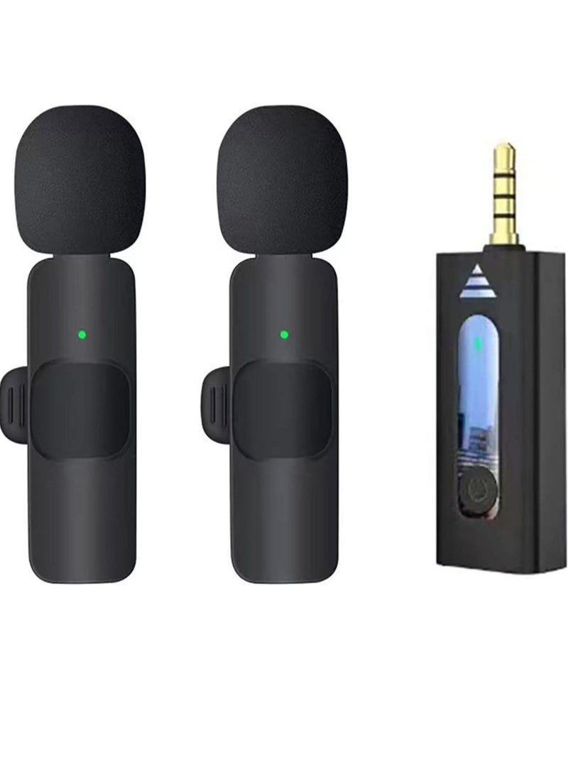 ELTRAZONE Wireless Lavalier Microphone for iPhone iPad USB C Smartphone, Plug and Play Mini Mic for YouTube TikTok Live Streaming Gaming K Song Recording Auto Noise Reduction (3.5mm 2) - Image 1
