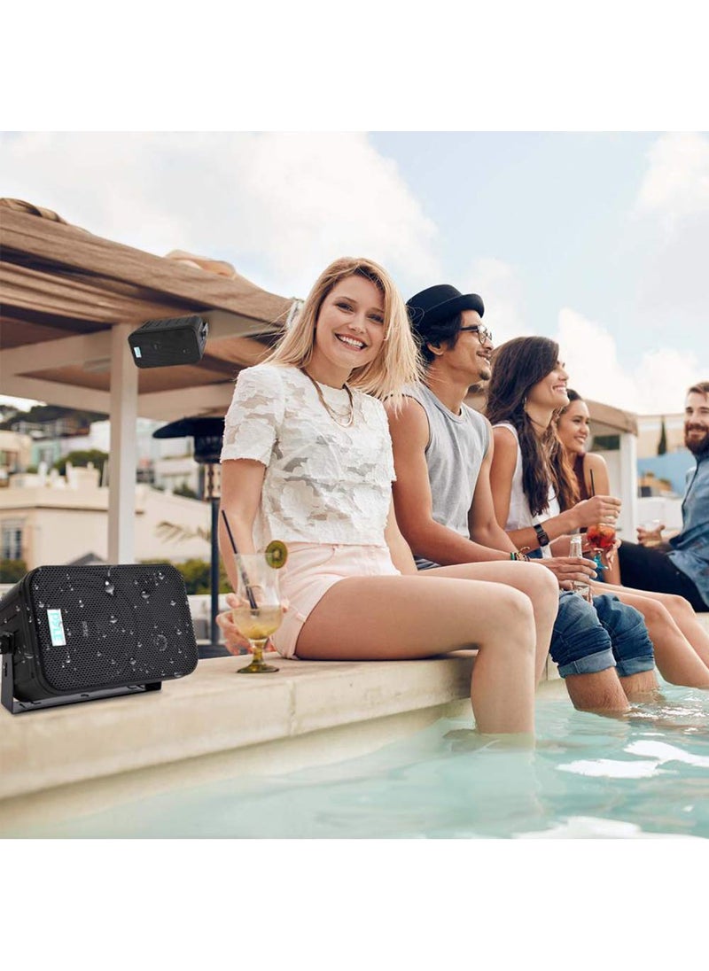 Pyle Pyle Home Dual Waterproof Outdoor Speaker System - 5.25 Inch Pair of Weatherproof Wall/Ceiling Mounted Speakers w/Heavy Duty Grill, Universal Mount - for Use in The Pool, Patio, Indoor PDWR40B (Black)  - Image 2