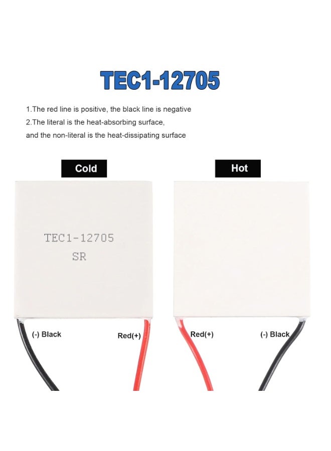 Y&D 5-Piece Thermoelectric Cooler Peltier Plate Module Set Black/Red/White - Image 5