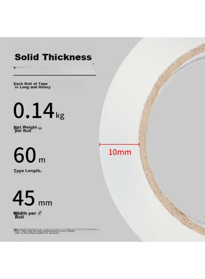 ام اند جي Chenguang (m&g) القرطاسية، شريط تغليف شفاف، 45mm*60m*45um، 6 لفات/أنبوب، لتوصيل الطرود المستعجل والمستودعات، تغليف السوبرماركت، مستلزمات المكتب، Ajdn7604 - Image 5