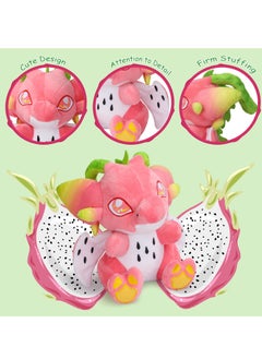 KASTWAVE Dragon Fruit Plush Toy, 22cm Red Food Drake Stuffed Animal Throw Plushie Pillow Doll, Cartoon Soft Stuffed Animal Figure Toy Plush Pillow Gift for Fans Kids  - Image 5