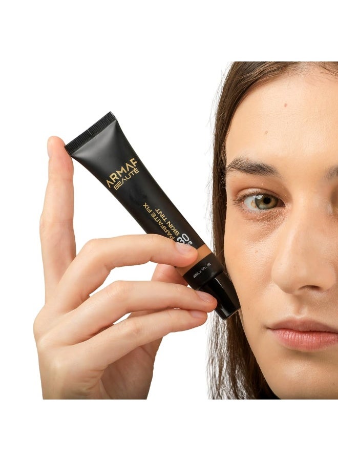 ارماف بيوتي أرماف بيوتي بارفيه فيكس - ملون للبشرة | مرطب ملون مع عامل حماية من الشمس (SPF 30) | لمسة نهائية شبه مطفأة | لون بيج، 30 مل - Image 4
