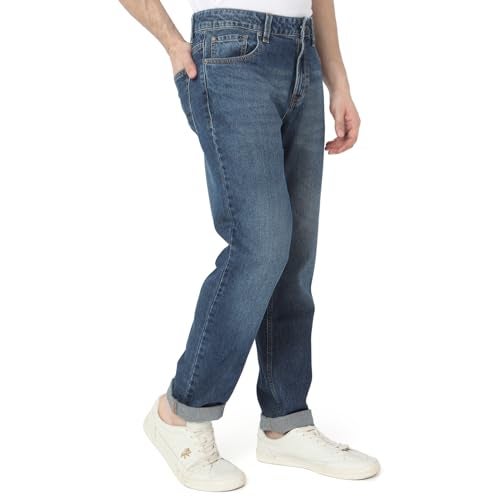 Spykar Men's Ricardo Straight Fit Mid-Rise Casual Jeans - Image 2