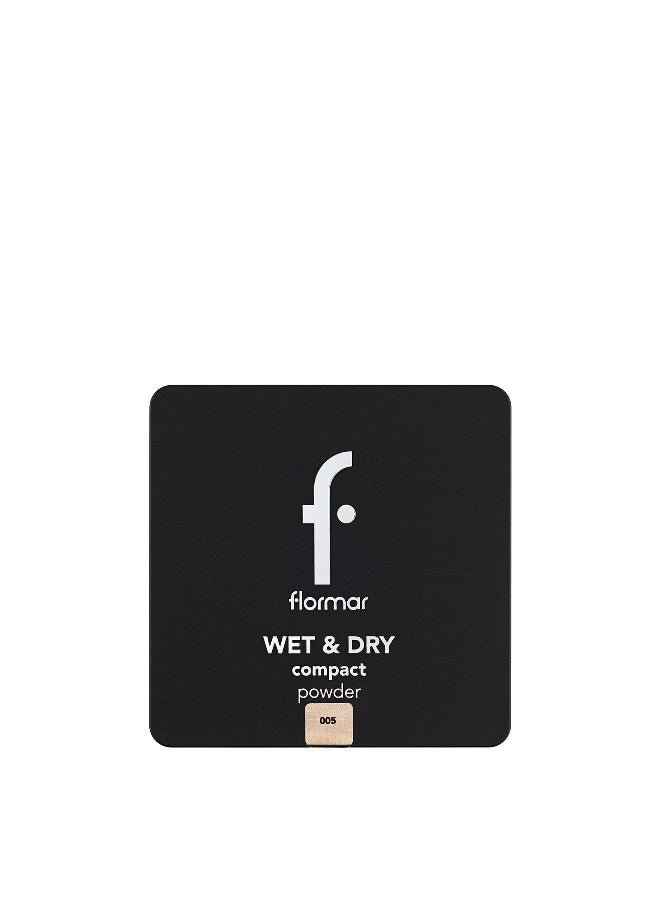 flormar NP Wet & Dry Compact Powder - 005 Medium Caramel - Image 2
