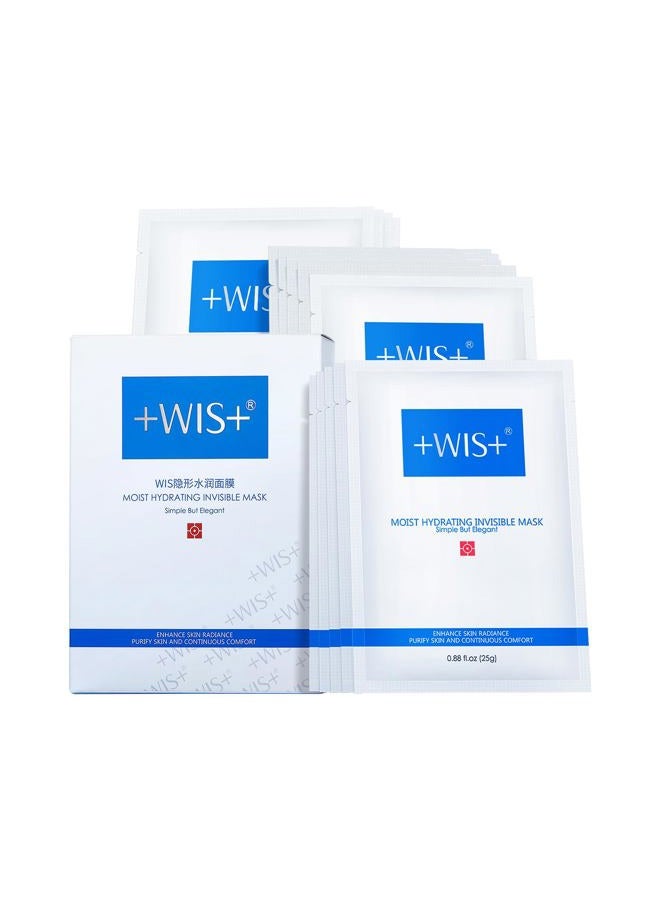 +WIS+ Intensive Hydrating Facial Mask Smoothing Face Sheet Mask 24 Pack, Deep Moisturizing with Hyaluronic Acid, Oil Control, Shrink Pores Firming Anti-aging with Collagen - Image 1