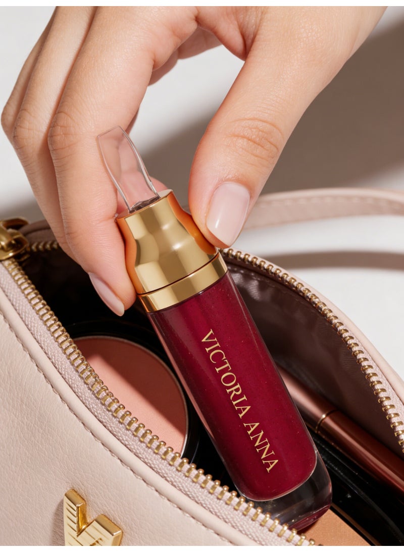 VICTORIA ANNA Long-Lasting Transfer-Proof Liquid Lipstick - Jujube Red, 36-Hour Wear, Non-Drying Matte Finish for Women & Girls - Image 4