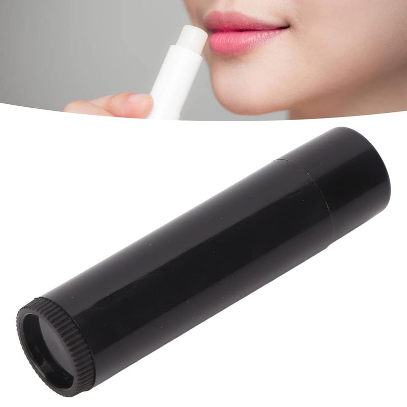 klarako 20pcs Empty Lip Balm Container, Empty Refillable Round DIY Lipstick Tube for Lip Balms Lipstick Solid Perfume Black 4.2g - Image 4