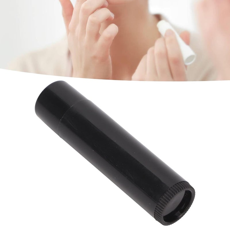 klarako 20pcs Empty Lip Balm Container, Empty Refillable Round DIY Lipstick Tube for Lip Balms Lipstick Solid Perfume Black 4.2g - Image 3