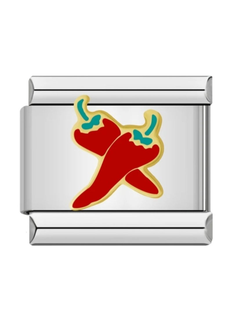 Luxuria Charm for the Italian bracelet, red chili pepper - Image 1