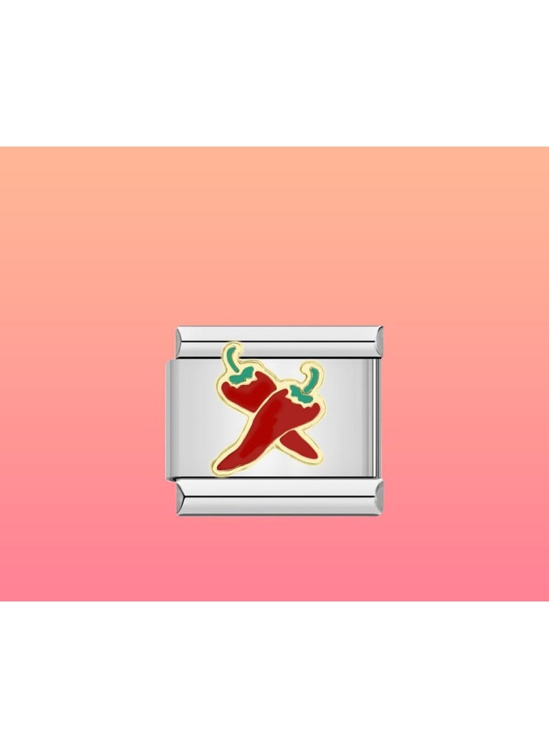 Luxuria Charm for the Italian bracelet, red chili pepper - Image 3