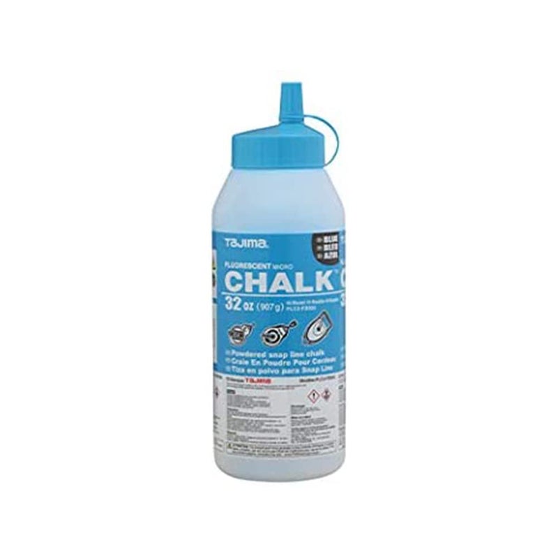 Tajima Tajima Marking Chalk  Dark White 32 oz 907g Semi Permanent SnapLine Dye with Durable Bottle  EasyFill Nozzle  PLC3DW900 