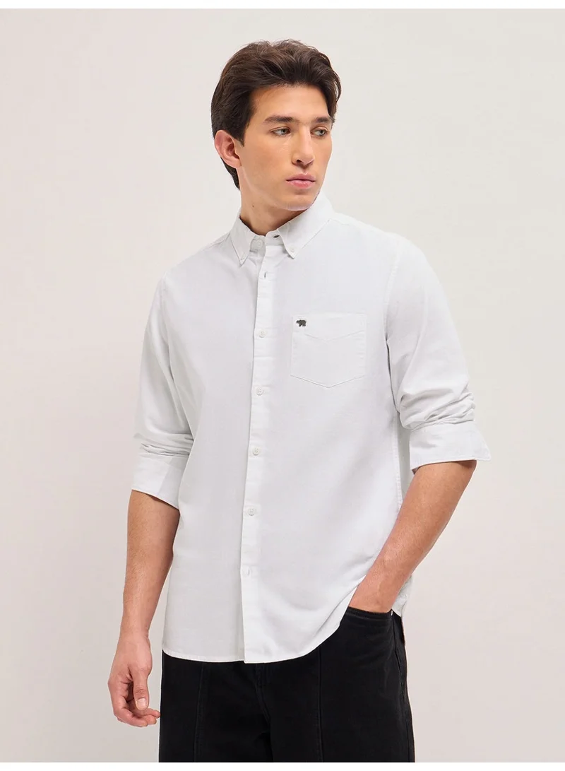 THE BEAR HOUSE  Men’s Long Sleeve Shirt – Classic, Comfortable and Stylish Essential for Work, Travel or Casual Outings for Men | Best Price UAE