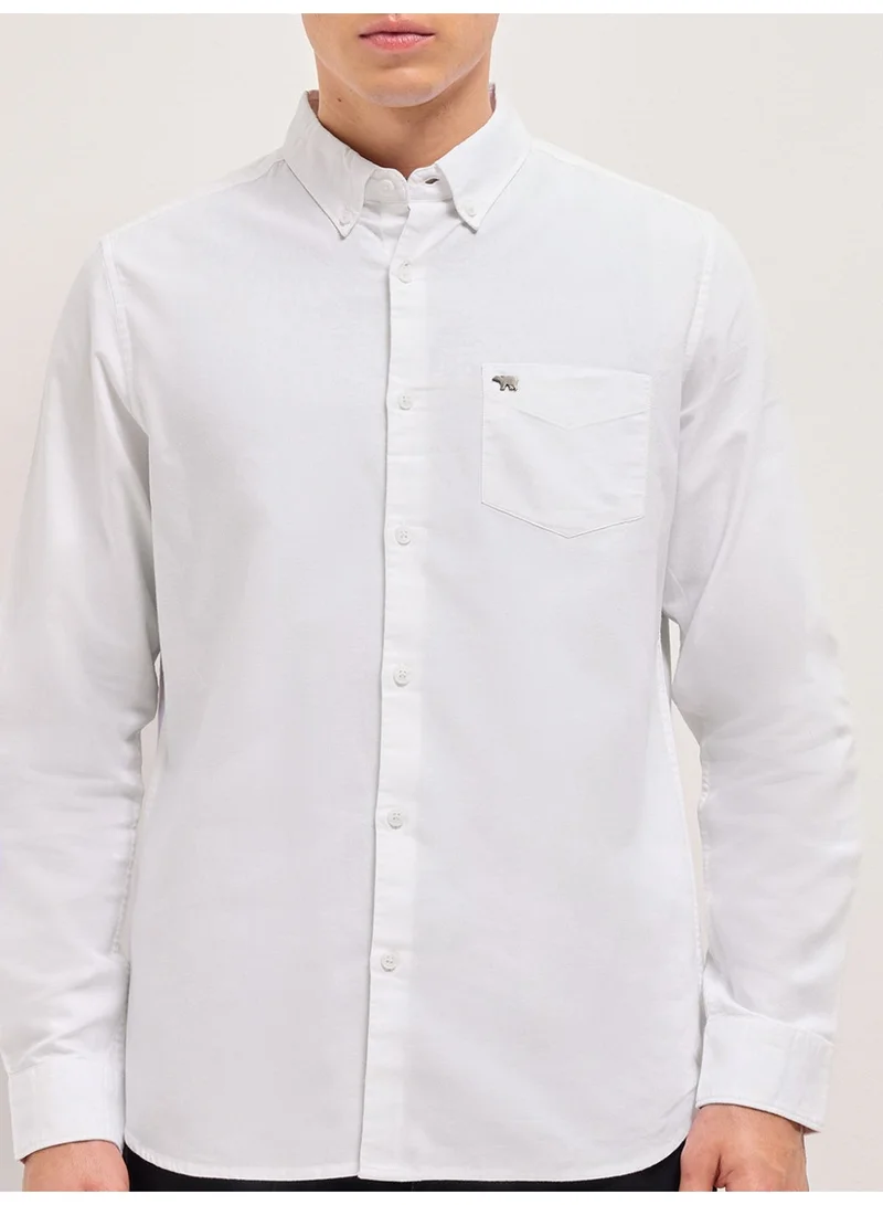 THE BEAR HOUSE  Men’s Long Sleeve Shirt – Classic, Comfortable and Stylish Essential for Work, Travel or Casual Outings for Men | Best Price UAE