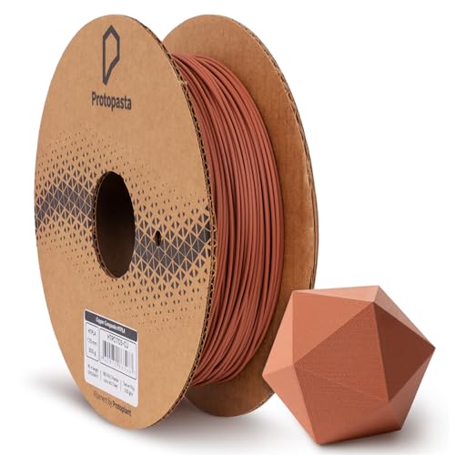 Proto-Pasta Protopasta Copper Filled PLA 3D Printer Filament | ProtoPlant Metal-Filled PLA Plastic Printer Filament with 60% Copper | Polish and Patina Friendly Metal Composite Filament | 500g Metallic Spool - Image 1