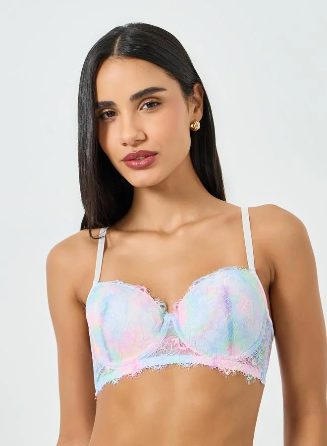 Take Two Multi Lace Padded Wired Bra