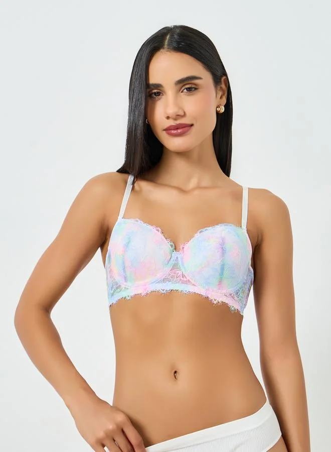 Take Two Multi Lace Padded Wired Bra