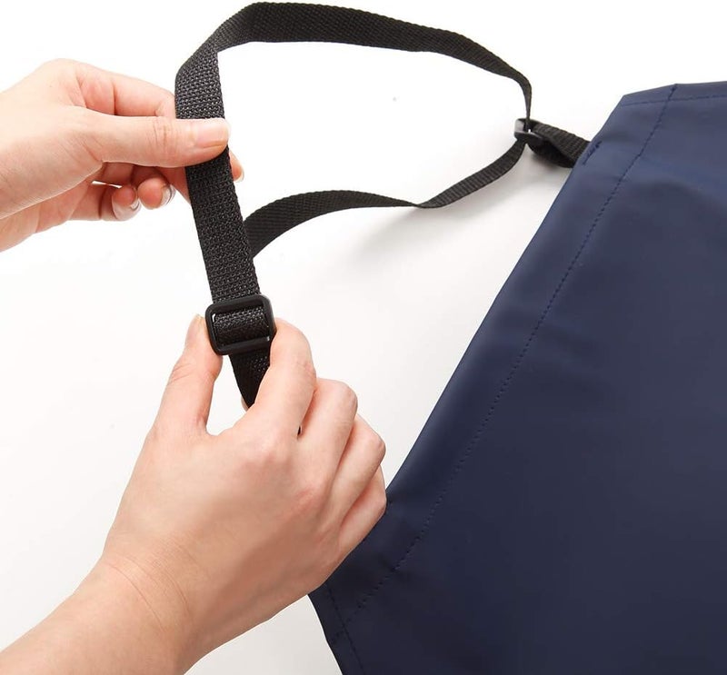 VWELL Store Waterproof Rubber Vinyl Apron W/ 2 Pockets - Lab Apron for DishWashing,Grooming - Image 4