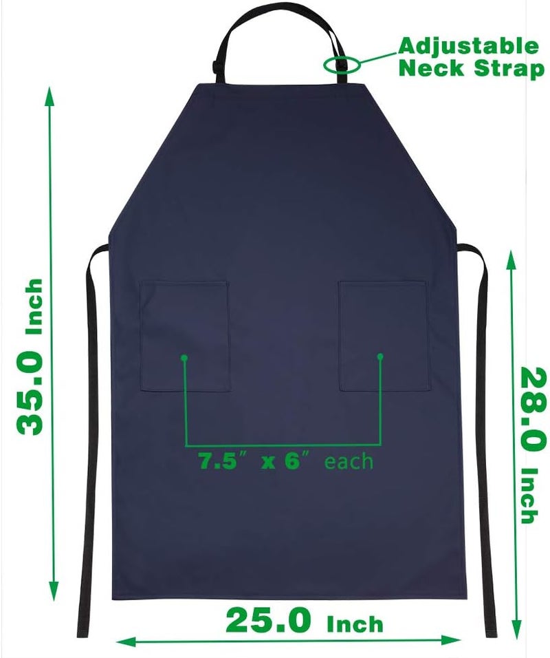 VWELL Store Waterproof Rubber Vinyl Apron W/ 2 Pockets - Lab Apron for DishWashing,Grooming - Image 5
