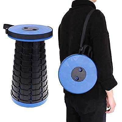 Ansawi Stool Lightweight Yet More Sturdy with Load Capacity 330 lbs Portable Collapsible Stool Retractable Stool for Camping Fishing Hiking BBQ