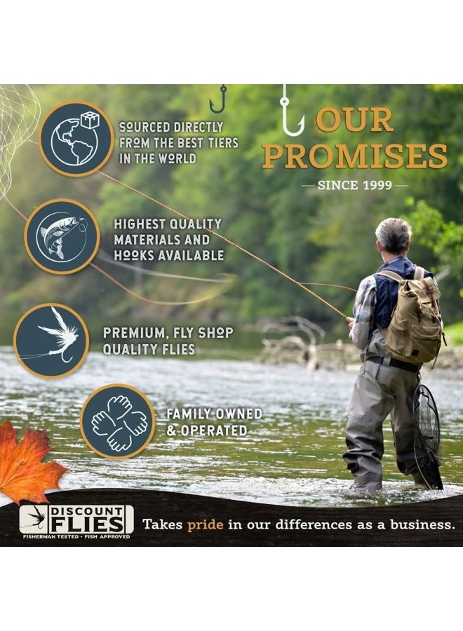 Discountflies Western Trout Fly Fishing Flies Collection 39 Flies and Fly Box - Image 2