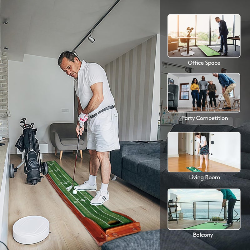 Kalramay Putting Green, Indoor Putting Green, Realistic Speeds, Automatic Ball Return, and No Hump Design â€“ Perfect for Home, Office, or Patio â€“ The Ultimate Gift for Golfers - Image 5