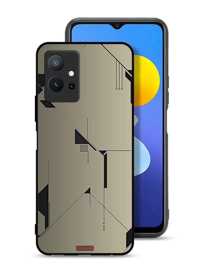 Tolwak Vivo Y75 5G Protective Case Cover Minimalism Abstract Digital Art - Image 1