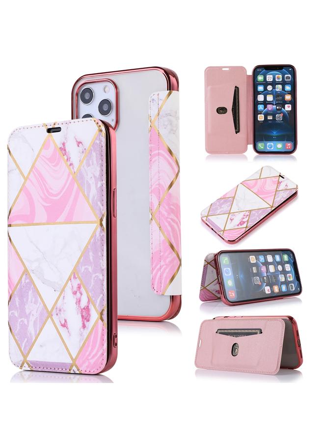 Zaboon Case For iPhone 12 Pro Max Bronzing Plating PU + TPU Horizontal Flip Leather Case with Holder & Card Slot - Image 1