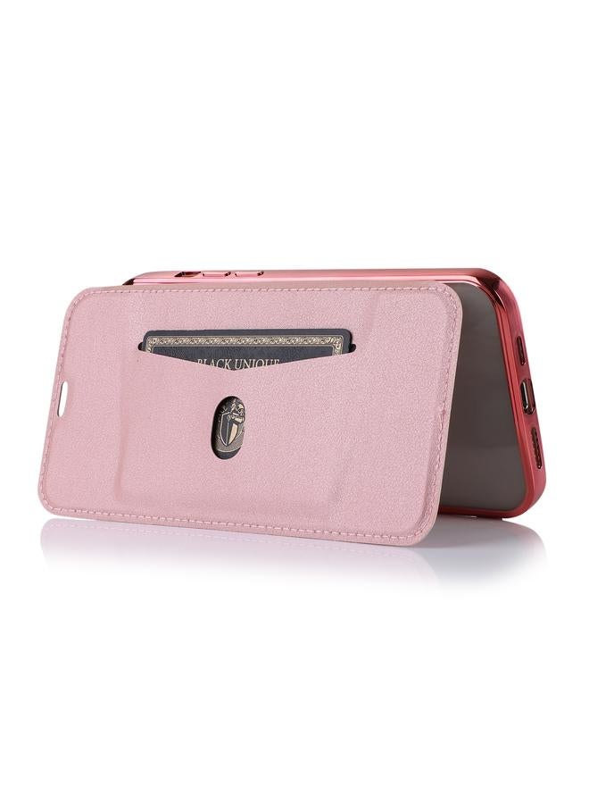 Zaboon Case For iPhone 12 Pro Max Bronzing Plating PU + TPU Horizontal Flip Leather Case with Holder & Card Slot - Image 5