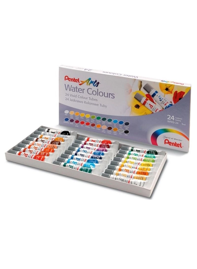 Pentel 24-Piece Watercolour Set Multicolour - Image 1