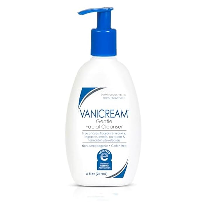 Vanicream Gentle Facial Cleanser with Pump Dispenser - 8 fl oz - Formulated Without Common Irritants for Those with Sensitive Skin - Image 1