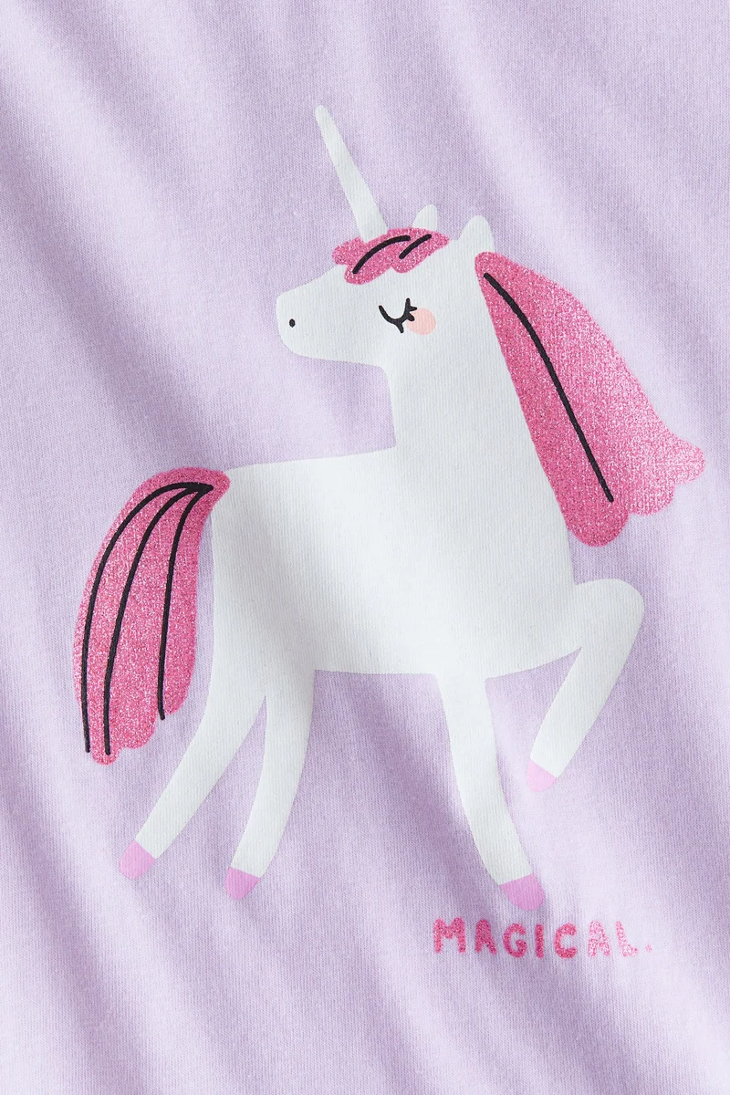 H&M Printed jersey top