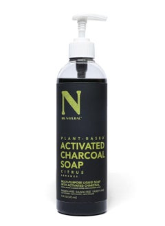 Dr. Natural Dr. Natural Activated Charcoal Liquid Soap - Combat Acne and Blemishes - Deep Cleansing Body Wash - Gentle Body Soap for Clear Skin - Citrus - 16 oz  - Image 1