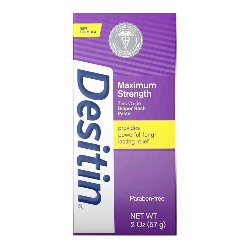 Comfort Axis DESITIN Maximum Strength Original Diaper Rash Paste 3Piece Variety Sizes 4 oz 2 oz 1 oz Bundle Pack - Image 3