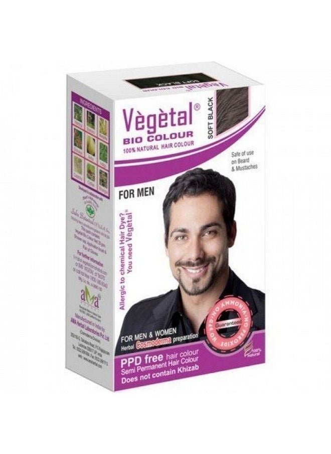 Vegetal - Bio Hair Colour Soft Black 25G - Image 1