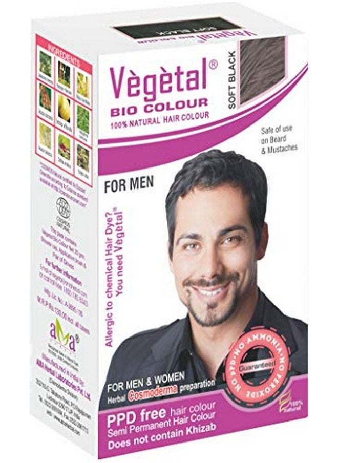 Vegetal - Bio Hair Colour Soft Black 25G - Image 1