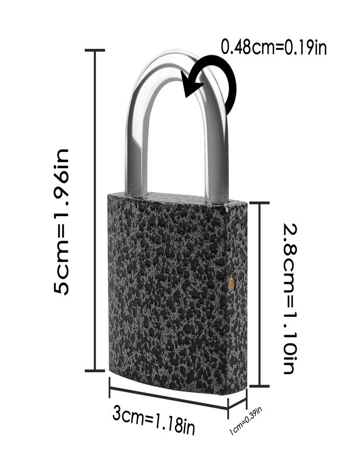 XFJSAK 2 Pack Small Padlock with 3Keys (keyed Alike)，Locker Lock 30mm, Lock with Key Padlock for Sheds, Storage Unit School Gym Locker, Toolbox, Gym Locker Padlocks, Keyed Padlocks(Black) - Image 2