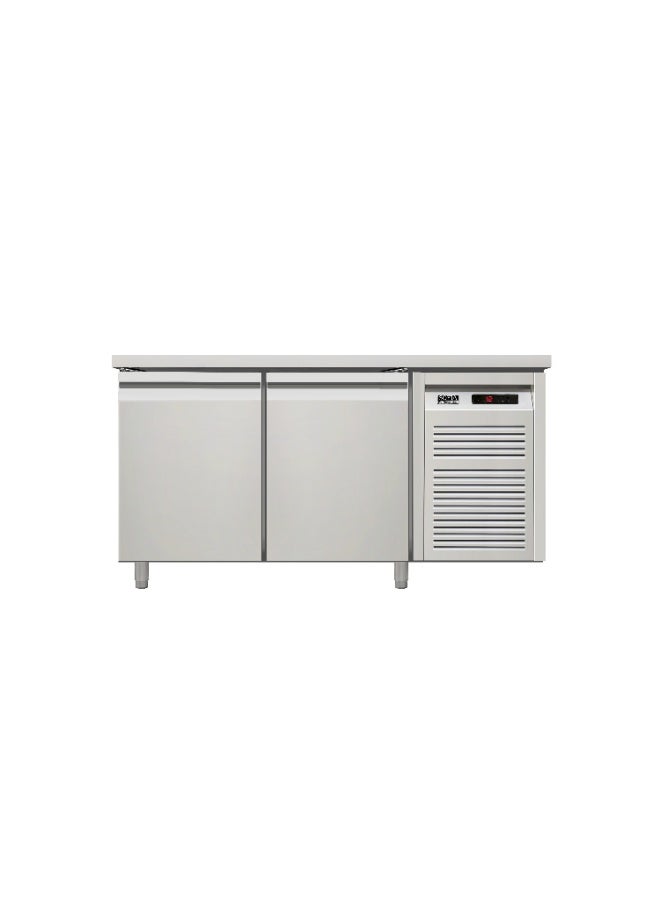 Sofia Refrigeration 2 Door Undercounter Stainless Steel Freezer Restaurant Refrigerator - Image 2