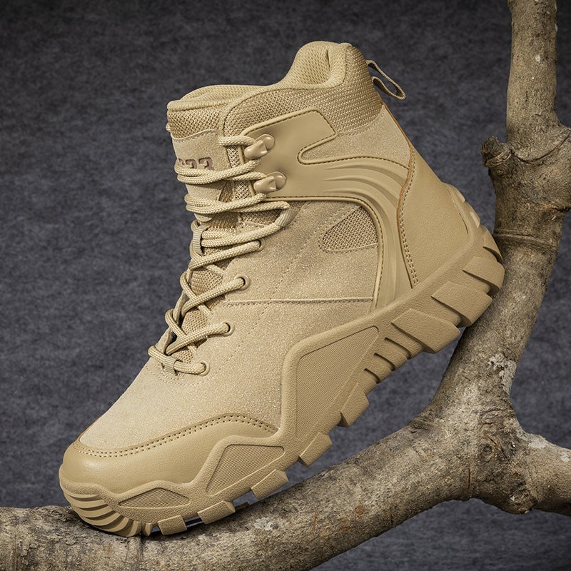 Autumn New Military-Style Outdoor Combat Boots, Outdoor Hiking Shoes, High-Top Tactical Boots, Men'S Desert Boots, Sports Outdoor Boots - Image 4