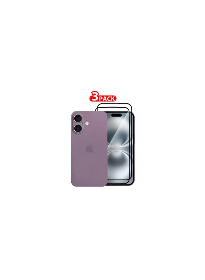 CATANES ( for iPhone 16 Plus ) 3 Pack,1 Case Cover and 2 Screen Protectors Air Skin Series Back Cover Sturdy Durable Thin Case Drop Protection Cover Clear - Image 1