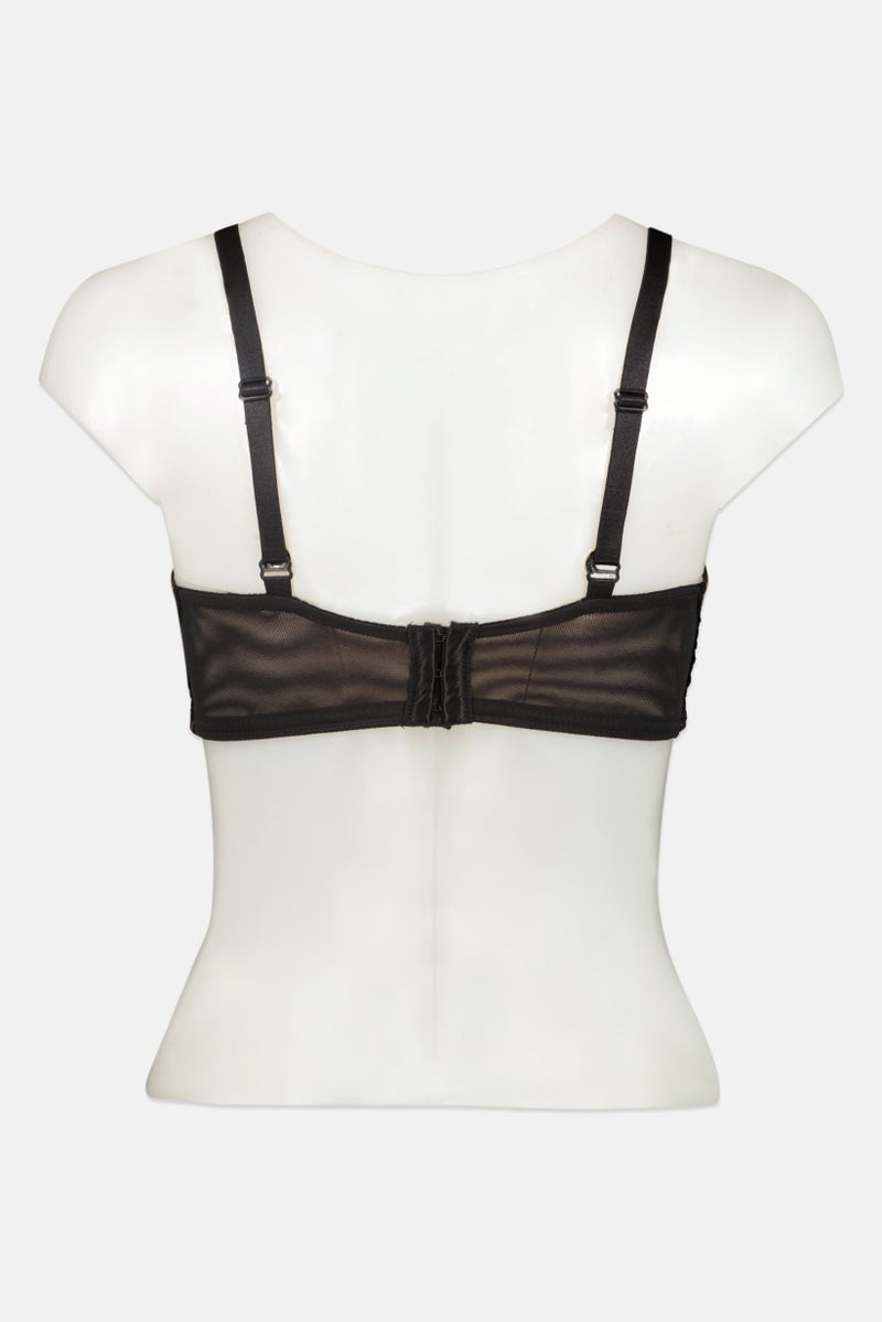 TRIUMPH Women Plain Padded Non Wire Bra, Black - Image 2