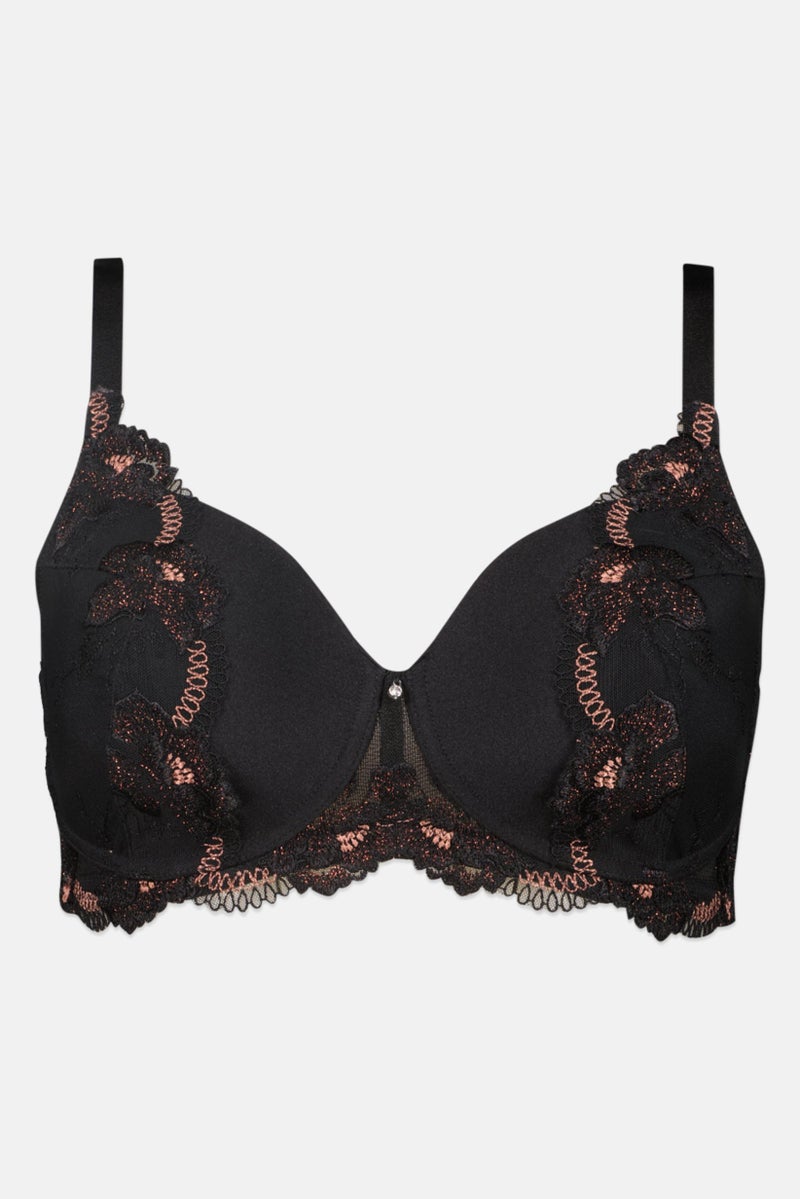 TRIUMPH Women Plain Padded Non Wire Bra, Black - Image 1