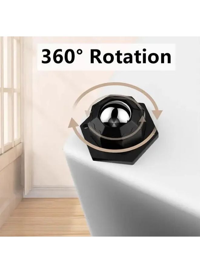 Heavy Duty Furniture Casters 4PCS White 440LB Capacity 360 Swivel Stainless Steel Self Adhesive - Image 5