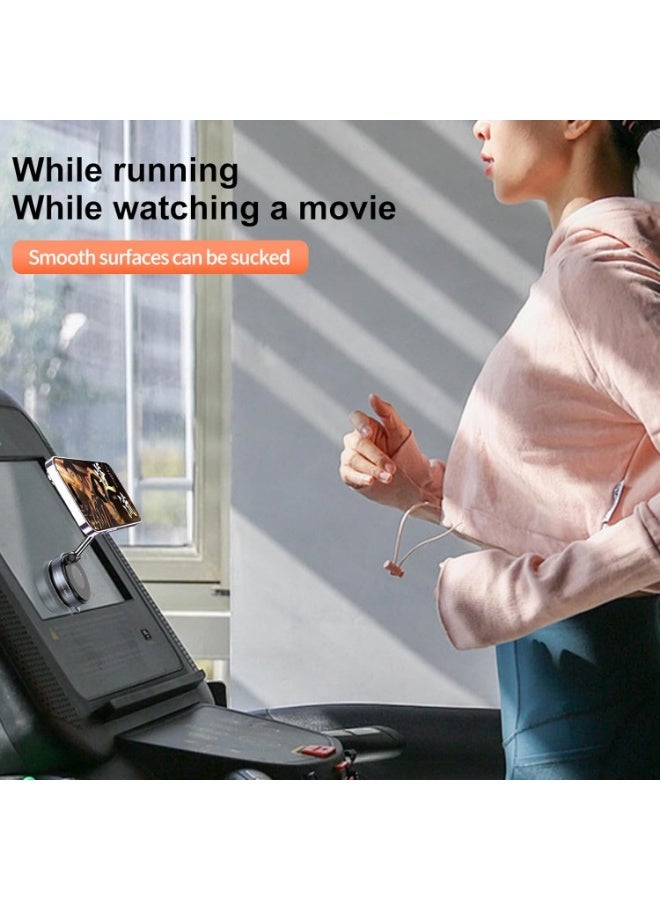 Upgraded 360° Adjustable Vacuum Magnetic Suction Cup Car Phone Holder,Magnetic Phone Mount Suitable for Car/Gym/Mirror/Smooth Surface, Compatible with Magsafe iPhone16 Pro Max and Android - Image 4