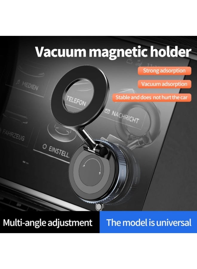 Upgraded 360° Adjustable Vacuum Magnetic Suction Cup Car Phone Holder,Magnetic Phone Mount Suitable for Car/Gym/Mirror/Smooth Surface, Compatible with Magsafe iPhone16 Pro Max and Android - Image 2
