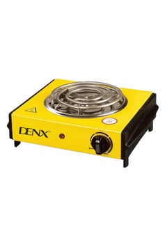 Denx Mini Electric Stove, Single Burner Stainless Steel with Overheat Protection, Lightweight 1000W 