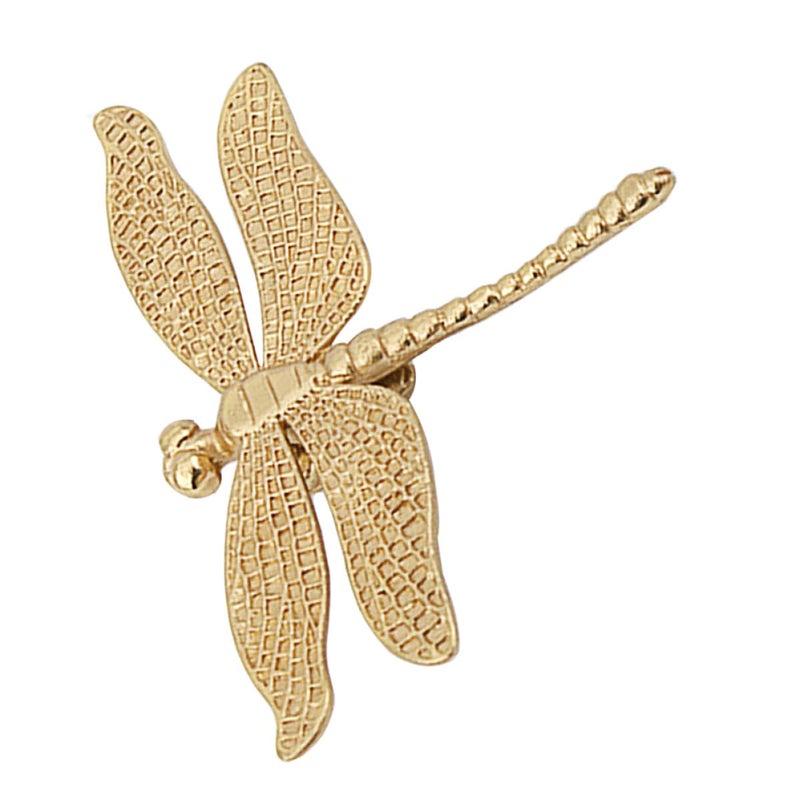 Brass Dragonfly Drawer Knob Cabinet Door Handle Metal Pull Hardware For Wardrobe Kitchen - Image 2