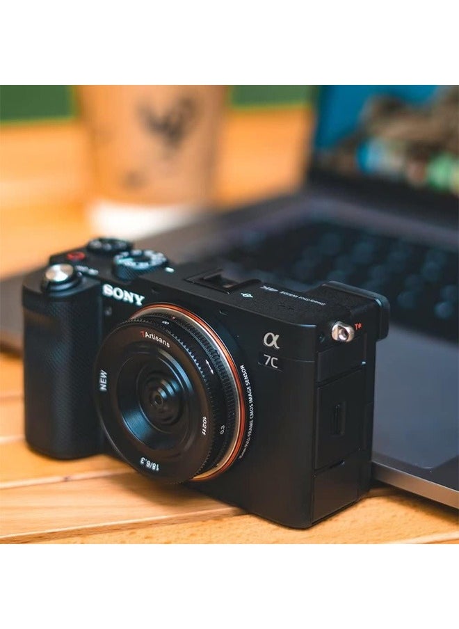 7artisans - 7artisans 18mm F6.3 Mark II UFO APS-C Prime Lens, Compatible with Sony E-Mount Mirrorless Cameras A5000 A6000 A6100 A6300 A6400 A6500 A6600 NEX-3 NEX-3N NEX-3R NEX-5T NEX-5R, Compact & Lightweight - Image 1